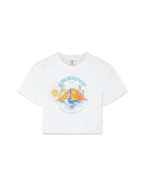 Oasis Cropped T-Shirt | Casablanca Paris