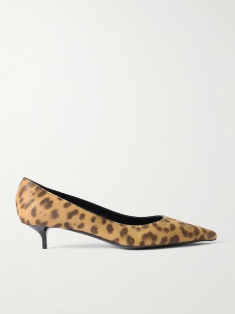 Amelia 40 Leopard-print Calf Hair Pumps