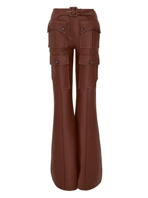 LUNA LEATHER FLARE PANT