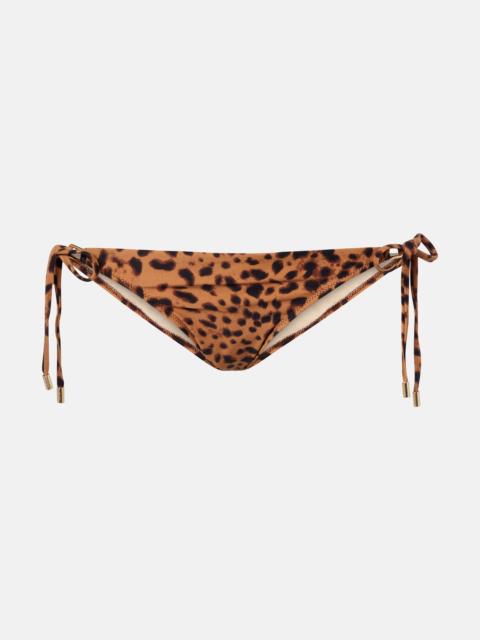 Cancun leopard-print bikini bottoms