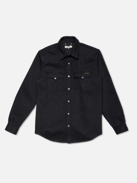 George Selvage Denim Shirt Dry Black