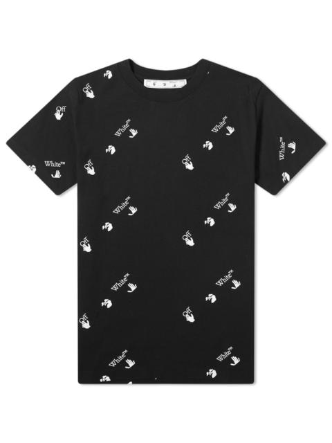 Off-White Allover Logo S Slim Tee