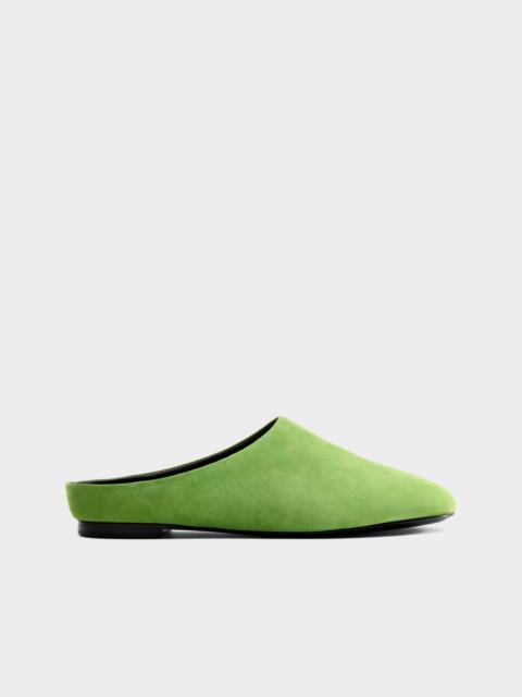 Suede Riad Slipper In Matcha