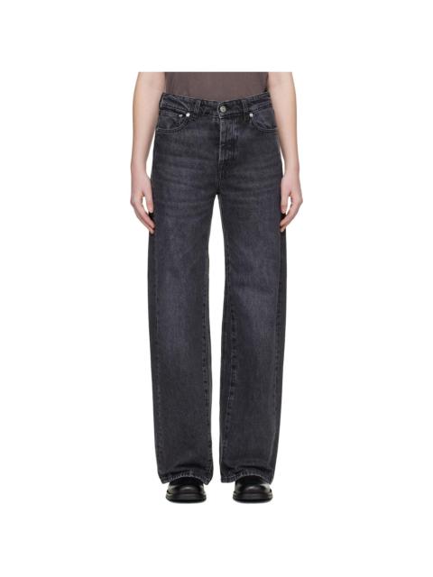 Black Treble Cut Jeans