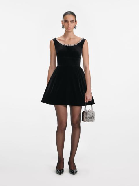 Black Velvet Mini Dress