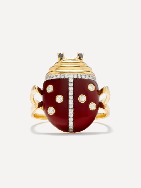 9ct Gold Ladybug Ring