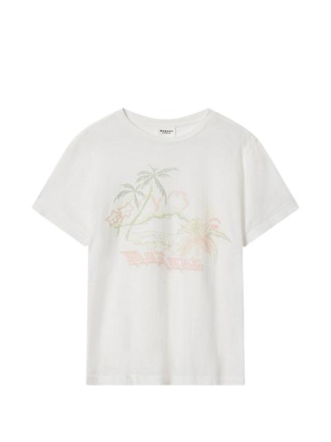 ZEWEL floral-print T-shirt