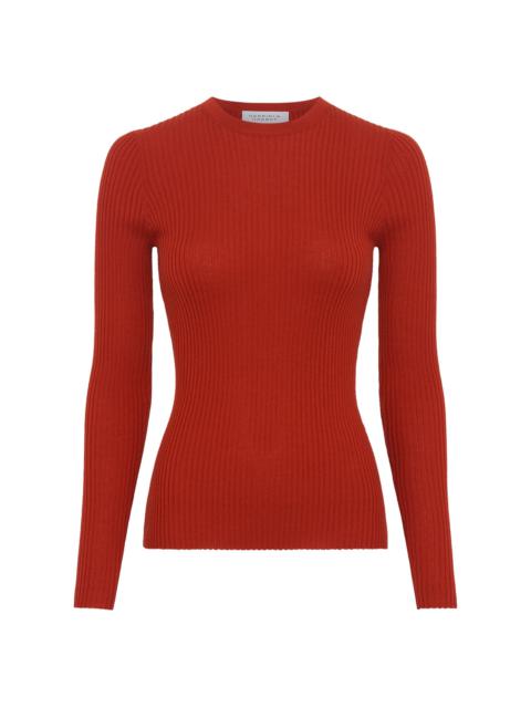 Browning Knit Sweater in Antelope Orange Cashmere Silk