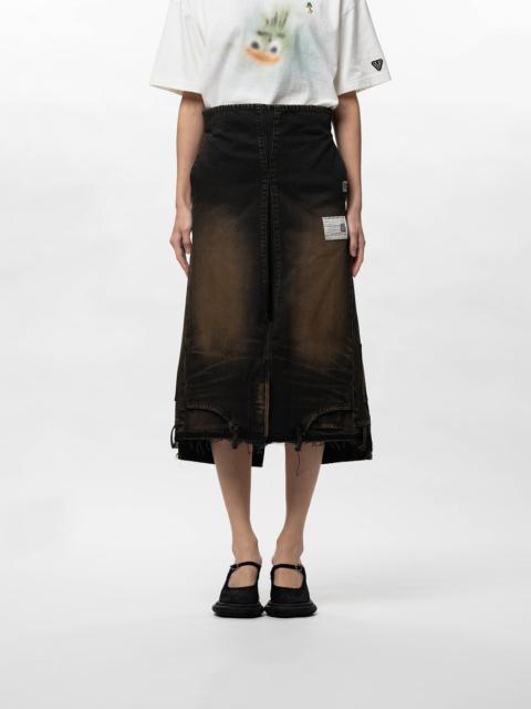 Reversed Denim Skirt