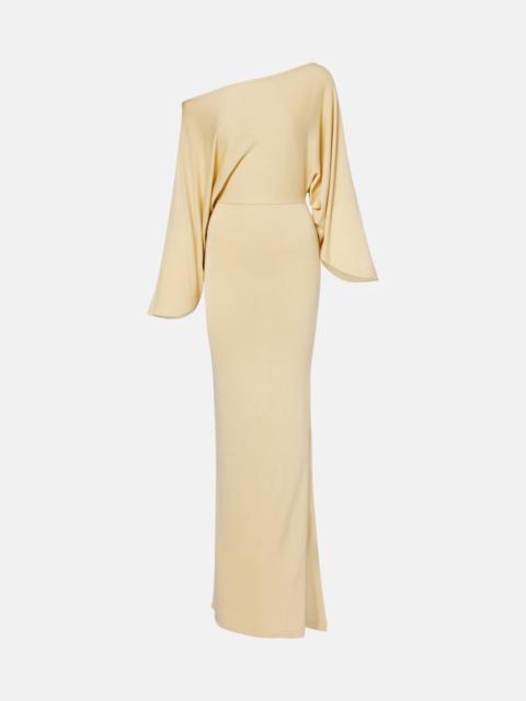 Silk-blend maxi dress