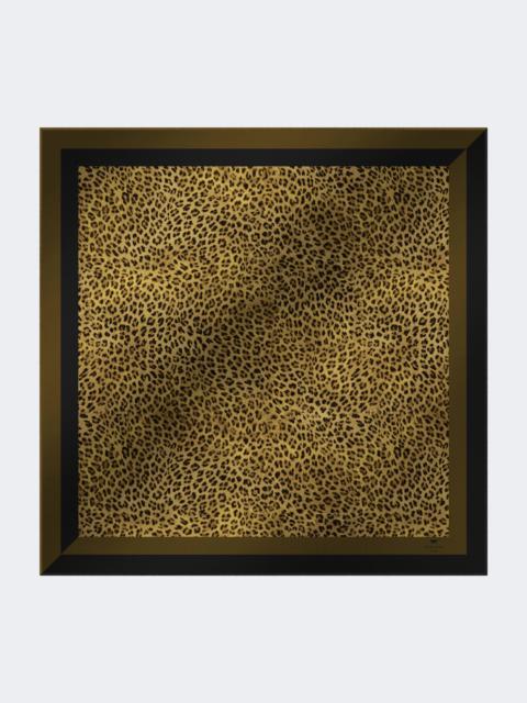 Wool and silk stole - BLACK