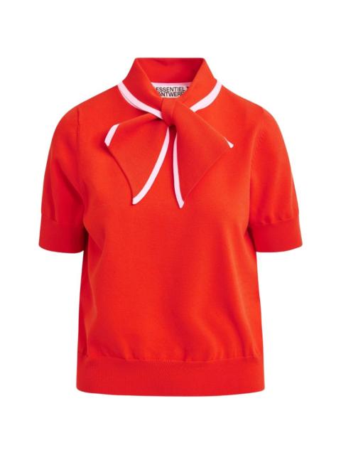 Jonda scarf-tie T-shirt