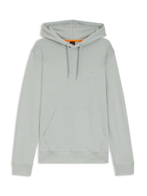 LOGO-PATCH HOODIE IN COTTON TERRY