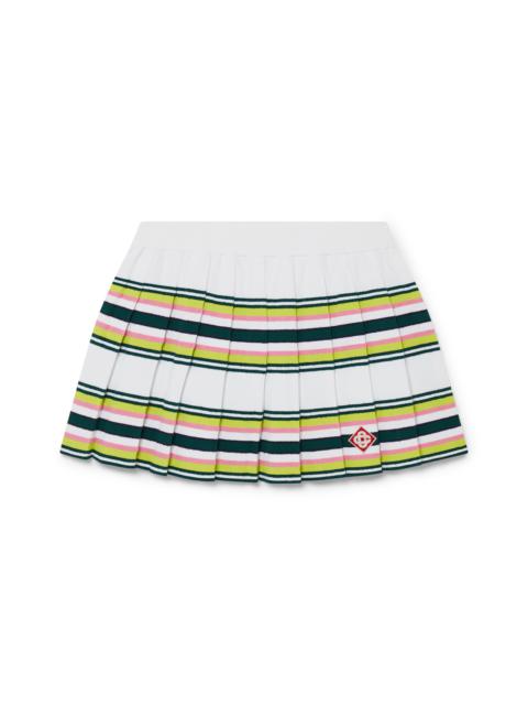 Stripe Pleated Skirt | Casablanca Paris