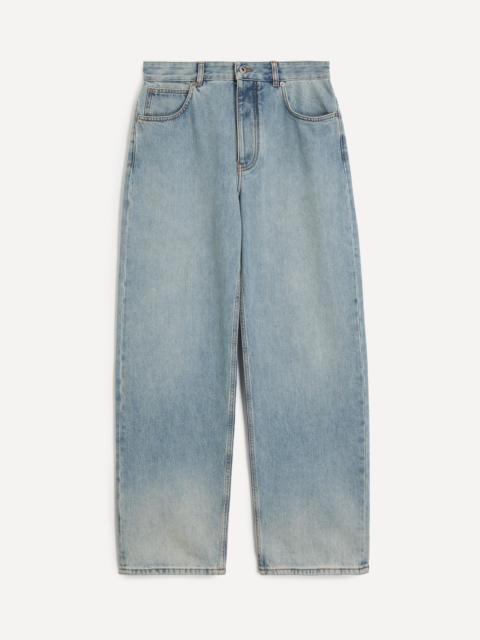 Vintage Blue Relaxed-Fit Denim Jeans