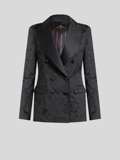 DOUBLE-BREASTED JACQUARD JACKET