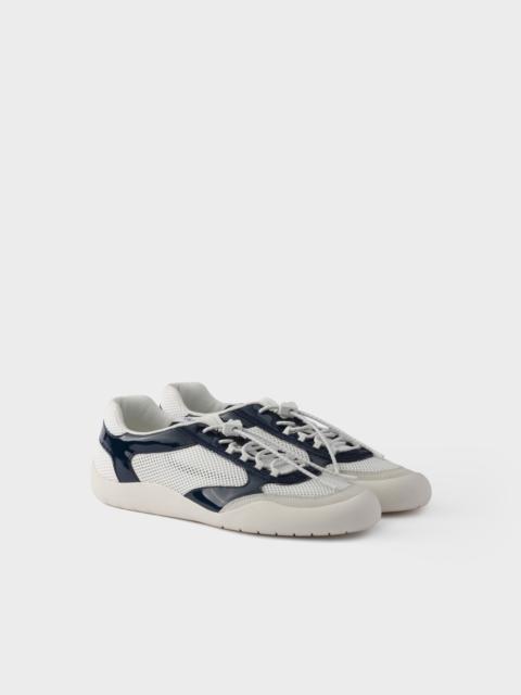 Speedrock patent leather and mesh fabric sneakers