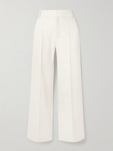 Yoshitomo Pleated Denim Straight-leg Pants
