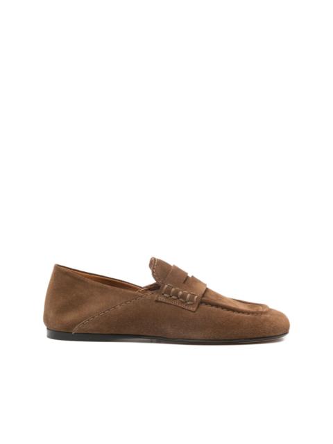 suede loafers
