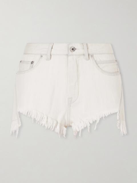 Frayed Denim Shorts