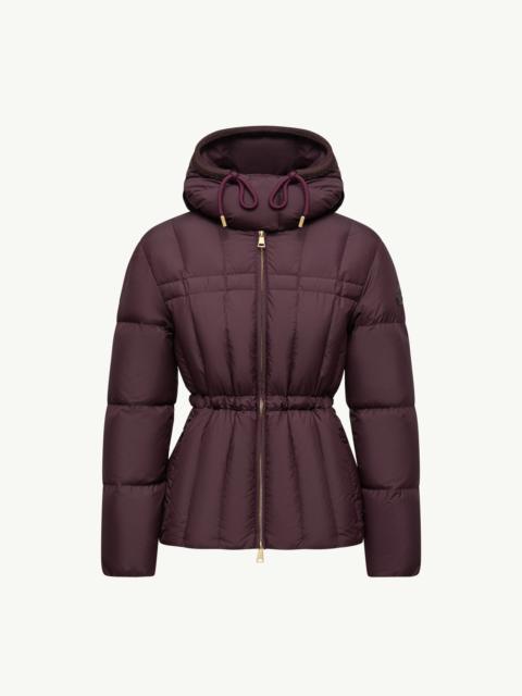 Estom Vertical-Quilted Hooded Short Down Jacket