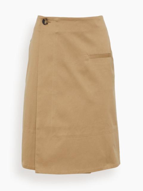 Wrap Skirt in Beige