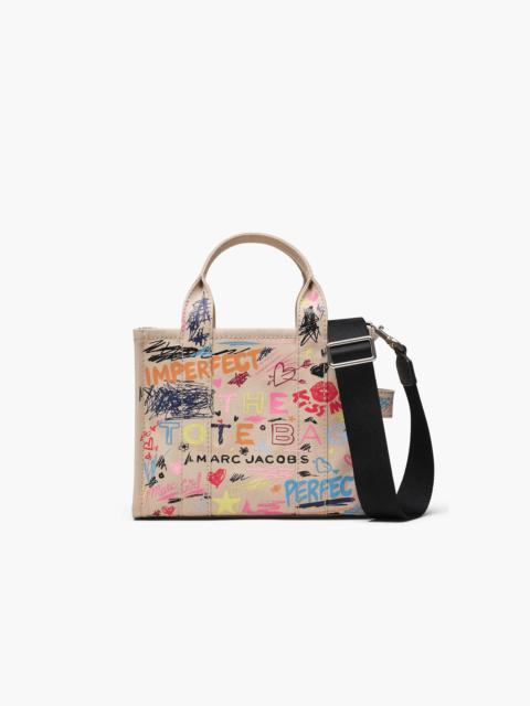 THE PUNK SCRIBBLE CANVAS SMALL TOTE BAG