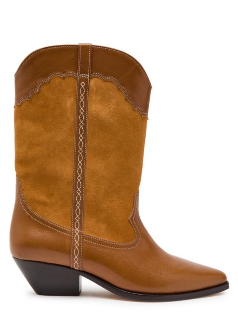 Isabel Marant étoile Duerto Western Panelled Leather Mid-calf Boots