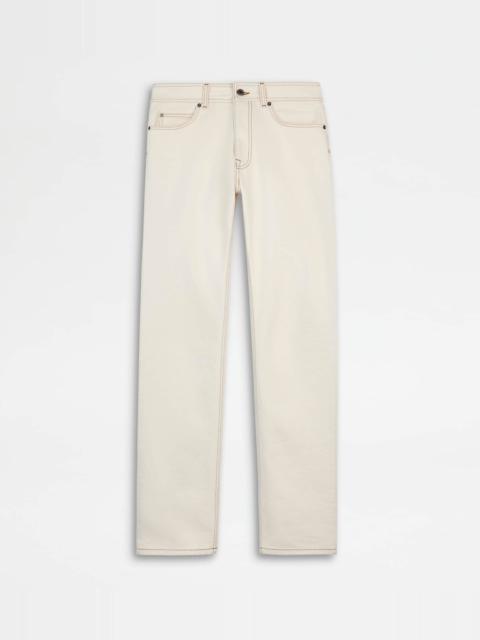 5 POCKET JEANS - BEIGE