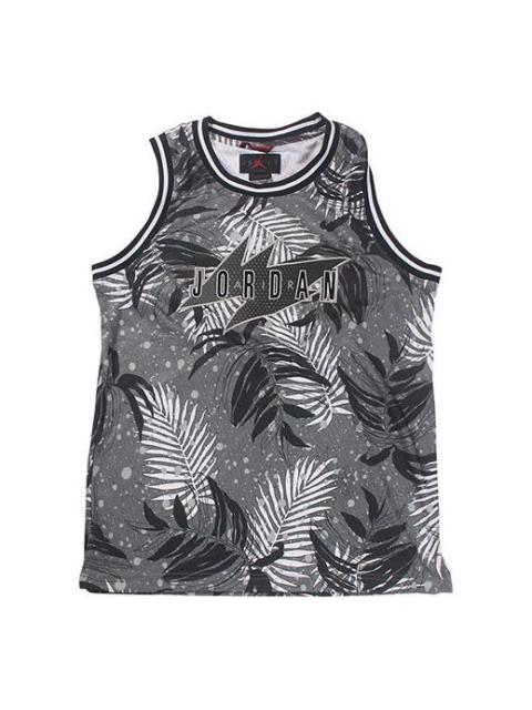 Air Jordan Wings Brown Printing Basketball Vest Gray CJ4315-084