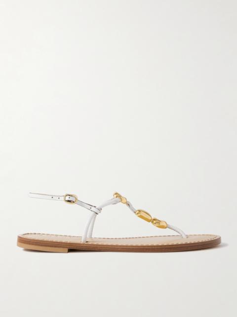 The Nairobi Embellished Leather Sandals