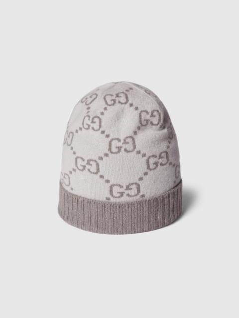 GG cashmere jacquard hat