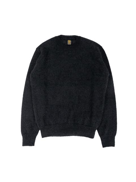Pure Mohair Crew Neck Black