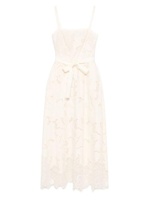 embroidered long dress