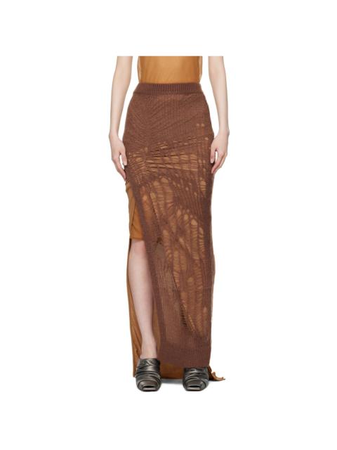 Brown Porterville Spider Ziggy Maxi Skirt