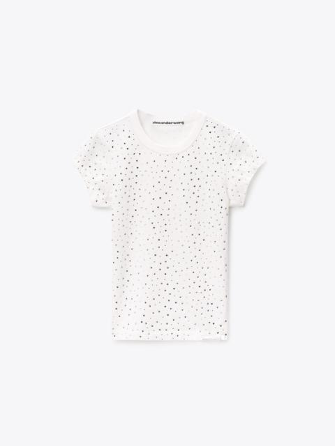 All Over Crystal Baby Tee