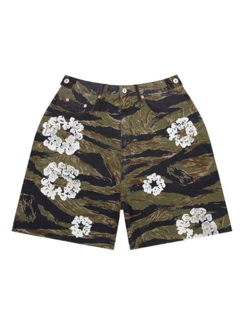 tiger-motif "Camo" shorts