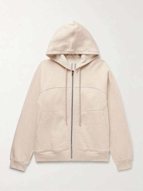 Panelled Cotton-Jersey Zip-Up Hoodie