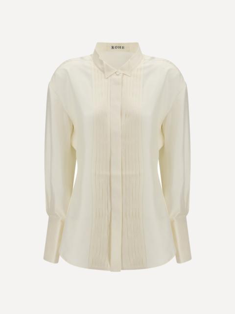 Shaped silk tuxedo Shirt