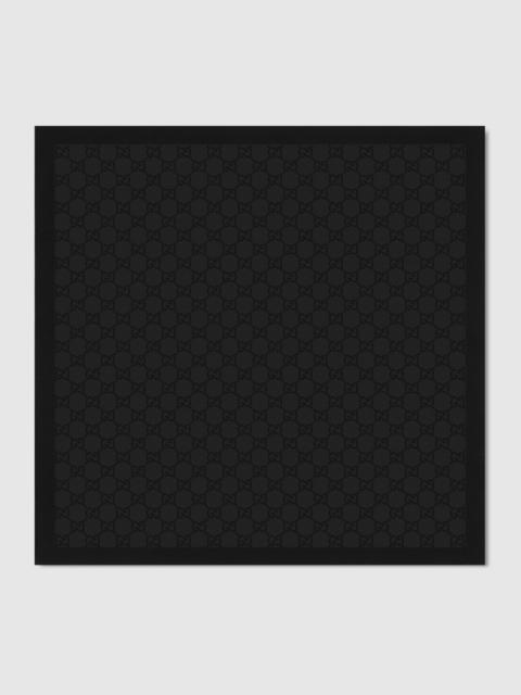 GG silk cotton pocket square