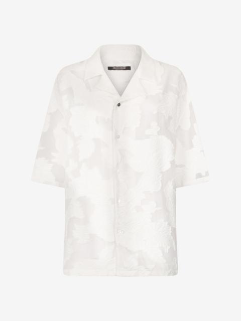 Bowling Shirt With Floral Pattern