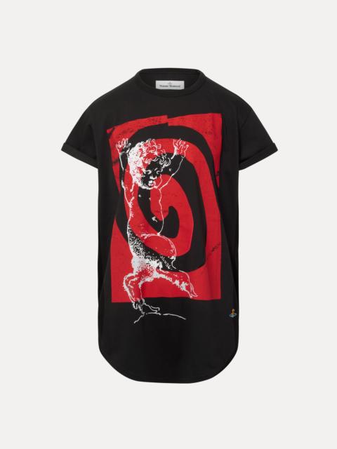 SWIRL LONGLINE T-SHIRT