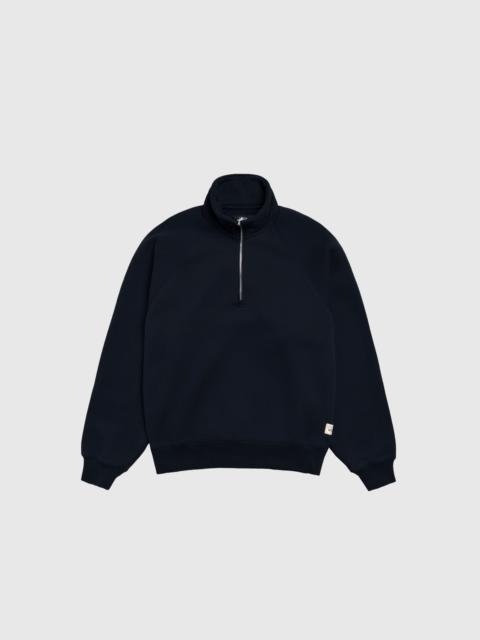 FLEECE RAGLAN ZIP MOCK