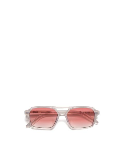 geometric-frame sunglasses