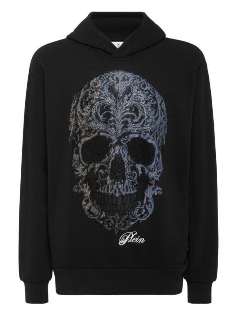 Skull-motif hoodie