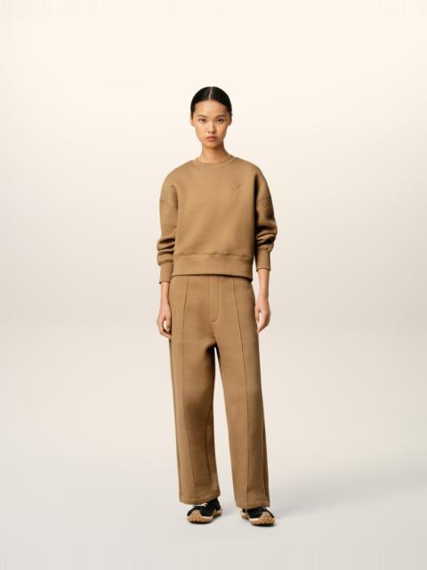 BROWN COTTON FLARE AMI DE CŒUR JOGGING