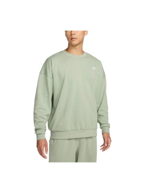 Nike Club Fleece Oversized French Terry Crewneck Sweatshirt Asia Sizing 'Jade Horizon' HJ1820-370