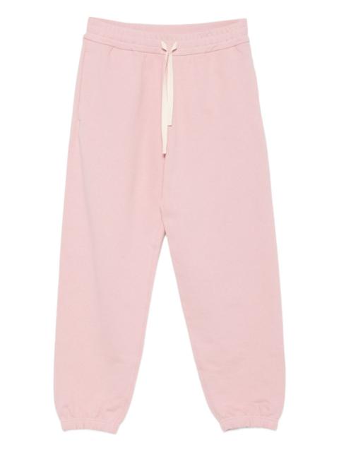drawstring cotton track pants