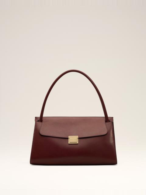 BURGUNDY SMOOTH LEATHER MIMI BAG