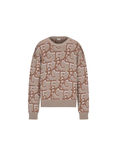 Dior x CACTUS JACK Oversized Sweater Beige/Brown